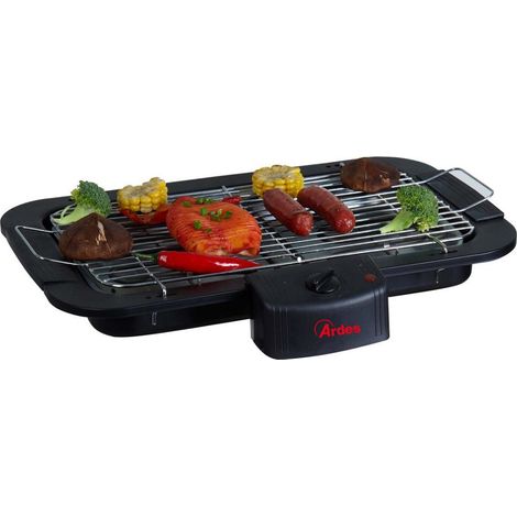 Ardes AR1B01 barbacoa y parrilla al aire libre 2200 W Eléctrico Mesa Negro, Cromo