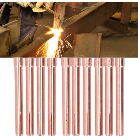 10 pinces d'électrode WP-17/18/26, 2,4 mm (3/32 pouce), accessoires pour torche de soudage TIG 10N24 (1/5)