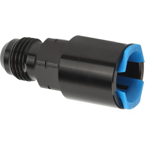 Raccords AN6-3/8in Adapter EFI Mâle Rapide Déconnexion Noir Anodisé Aluminium 6061-T6 Alliage Enfichable (1/5)