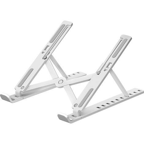 Ultradünner Laptopständer, höhenverstellbar in 10 Stufen, faltbar, mit Dockingstation für Laptop und Tablet. (1/5)