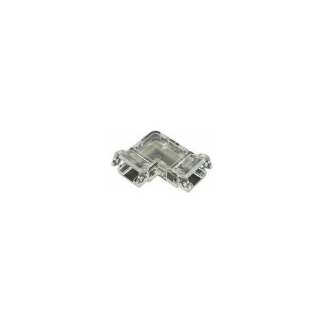 10 Pezzi Connettore Trasparente Invisibile 8mm 2 PIN Angolare 90° per Strisce LED
