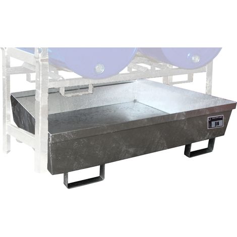 Bauer Auffangwanne FRA-2, 1380x580x850mm, 280l, feuerverzinkt