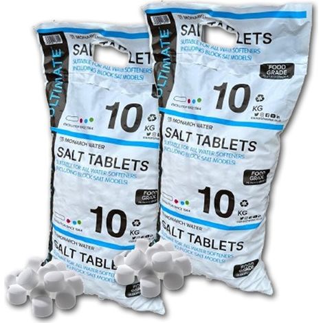 X2 Monarch Ultimate Water Softener Salt Pillow Tablets 10kg Bag Food Grade Salt