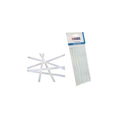 COLLA TERMOFUSIBILE TRASPARENTE MM.150- - mm.150 ø mm.7,2 - 10 blister EXCEL