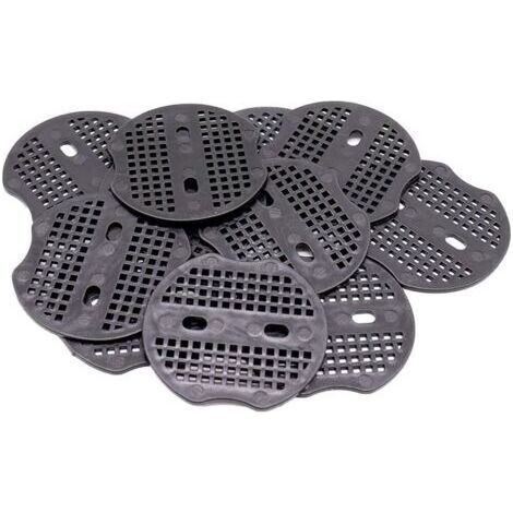 100 Pieces Fixed Piece - 7 6.5cm for Steel Fixing Stakes, for Fixing Weed Cloth, Ground Leaves (Black) (1/5)