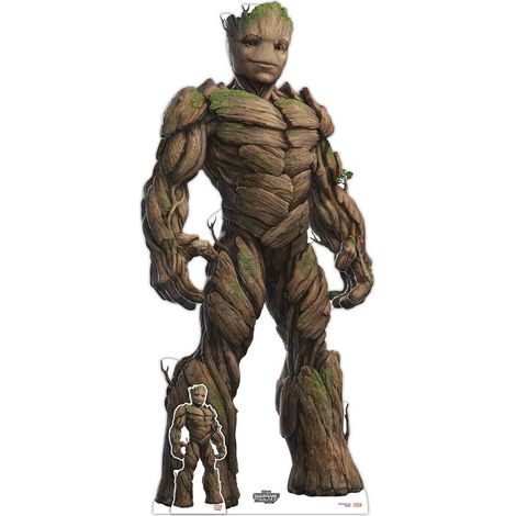 Figurine en carton Groot debout 195 cm – Matériau léger – Décoration originale pour événements – Silhouette film Les Gardiens de la Galaxie 3 – Star Cutouts