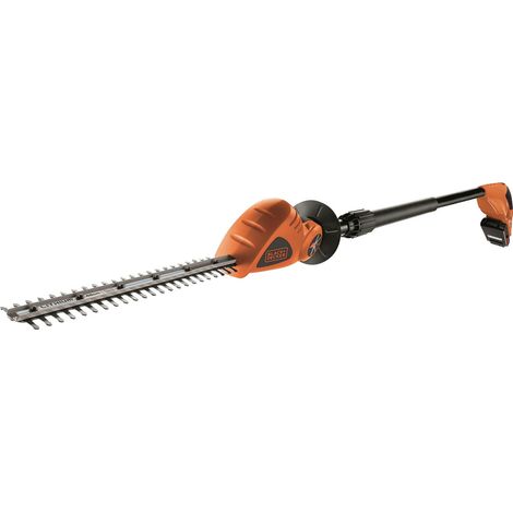 Black+Decker 18V Akku-Stabheckenschere 43 cm mit Teleskopstiel für hohe Reichwei... (1/3)