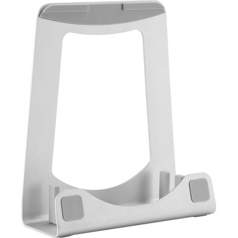 StarTech.com Support Ordinateur Portable - Rehausseur ou Support Ordi 2-en-1 - Pour Ultrabooks/MacBook Pro/Air - Support Portable Ergonomique Inclinable Bureau - Argenté, Aluminum (LTSTND2IN1)