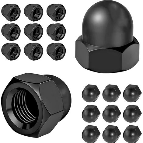 [JAMAIS UTILISÉ]20 Pièces Écrou Hexagonal Borgne, M6 Écrous Borgnes en Acier Carbone, Ecrous Capuchons de Protection, pour Vis, Boulons Filetés (1/5)