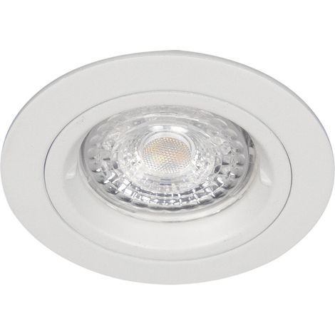 Spot BE BETTER - 1/4 de tour GU10 rond fixe, blanc mat IP44 - EUROPOLE - 234404 (1/3)