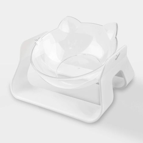 MINKUROW Ciotola Per Alimenti Rialzata Ciotola Per Alimenti Ciotola Per Gatti Supporto Rialzato Ciotola Per Gatti Ciotole Per Gatti Ciotola Per Gatti In Plastica Ciotole Per Gatti Ciotola Trasparente (1/5)