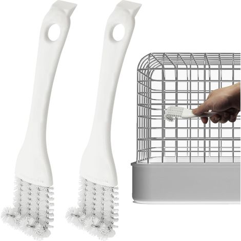Juego de 2 palas de limpieza de mango largo para jaulas de pájaros, accesorios para jaulas de pájaros, para una mejor limpieza de los excrementos de pájaros de las jaulas de mascotas, jaulas de loros (1/5)