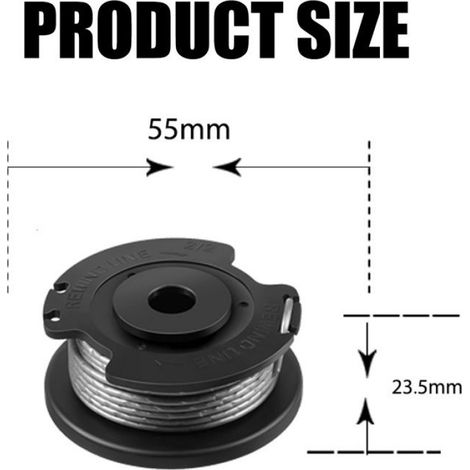 Accessoires de tonte - Bosch - F016F04557 - Couvercle de bobine - Noir - ABS - 55x23,5 mm (1/5)