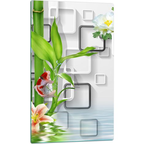 TABLA DE CORTAR DE CRISTAL 30x52 FLORES (1/5)