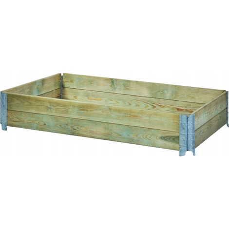 Erhöhtes Gemüsebeet aus Holz 46x80x20
