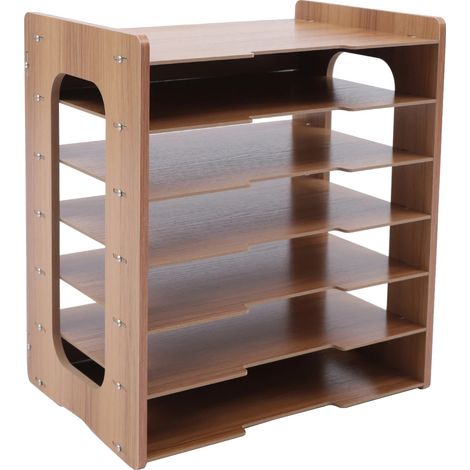 Organizador de escritorio, almacenamiento multifuncional, diseño moderno, organizador de papel. (1/2)