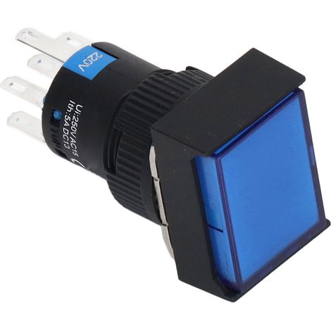 Bouton poussoir verrouillage 25 pièces, interrupteur auto-bloquant avec voyant lumineux 220V, pour appareils électroménagers et industriels, petit commutateur à enclenchement. (1/5)