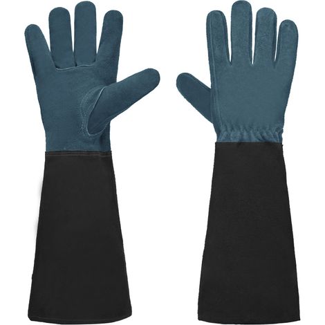 Filiyano-1 paire de gants de jardinage unisexes - Idéaux pour la taille des rosiers et des mûriers - Longs et épais, avec protection du poignet en (1/5)