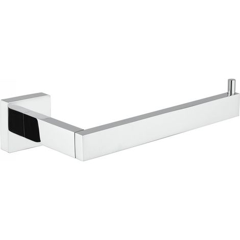 Quadratischer Toilettenpapierrollenhalter aus verchromtem Messing Mamoli 000006100001  Chrom