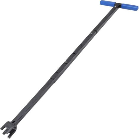 Clé de Compteur D'eau, Poignée en T en Acier clé de Compteur D'eau Pliable Outil D'arrêt D'eau avec clé Utilitaire Multifonctionnelle à 4 Voies pour la Réparation (BLUE) (1/5)