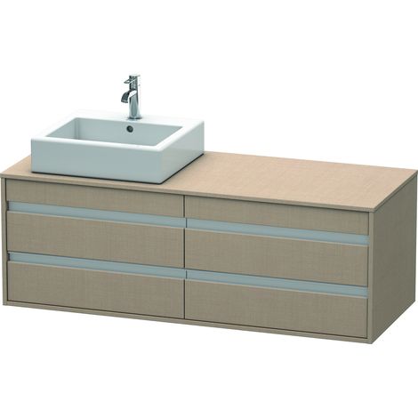 Mueble bajo lavabo 550x1400x496m KETHO con iluminación en lino li