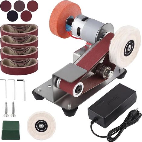 Electric Belt Sander, Belt Sander, 15 Degree Table Sander, 7 Level Adjustable, 304 Stainless Steel (1/5)