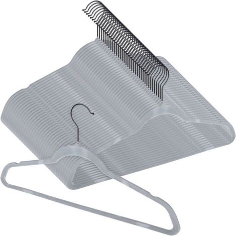 VILDE Lot de 30 Cintres Velours - Antidérapants - design élégant - crochet pivotant - Idéal pour tous vêtements (1/5)