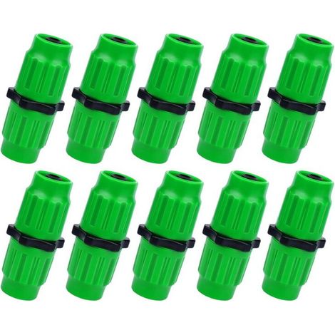 Ausziehbares Gartenschlauch-Reparaturset, 10-teilig, mit zweikanaligen Stecker- und Buchsenverbindern