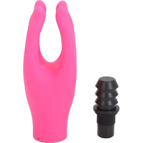 Tête de massage en silicone waterproof pour pistolet fascia, 4 embouts de rechange, rouge rose, 12-13mm, accessoires de remplacement (1/5)