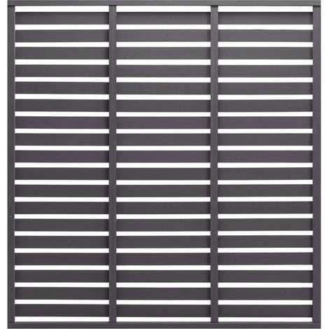 Panneau de clôture WPC 180x180cm gris