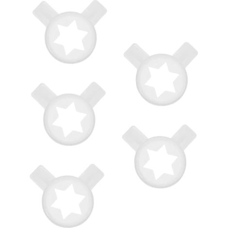 DOITOOL Replacement Nozzles for Ice Cream Maker Accessory for Creative Ice Cream Shaping Machine Ice Maker Compact Design Space Saver (1/4)