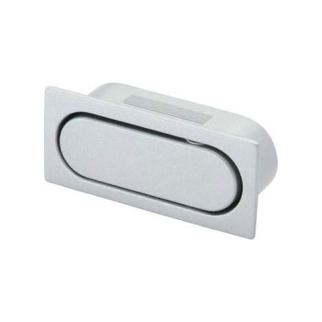 Poignée escamotable chromée brillante – Encastrement 48 x 19 mm – Dimensions 52 x 23 mm – Hauteur 15,5 mm – Profondeur 14 mm – Siro