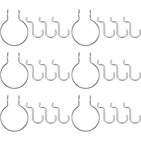 Pieces Metal Pegboard Hooks 674 18 678 6 Heavy Duty Polished