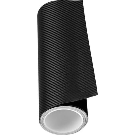 Autocollant universel en fibre de carbone 3D brillant pour voiture - Rouleau de film autocollant en vinyle 1 rouleau 30 cm x 300 cm - Autocollant anti-bulles, imperméable et anti-rayures pour (1/5)