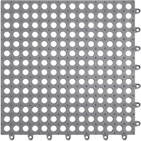 Tapis de sol antidérapant, tapis de jonction, paillasson, coussin de toilette pratique, tapis de sol absorbant-1X30X30CM-Light Grey (1/2)