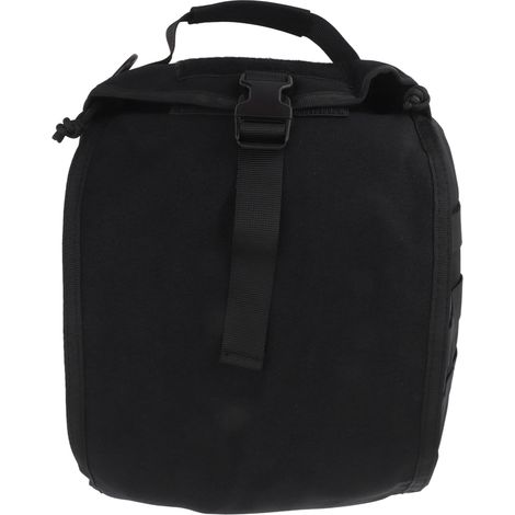 Sacoche étanche pour casque de moto et vélo, idéale pour le camping et la randonnée, en nylon noir résistant. (1/5)