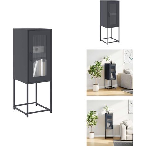 Buffet anthracite 36x39x107 cm acier laminé à froid - Buffet - Buffets - Meuble De Rangement - Meuble Buffet (1/5)