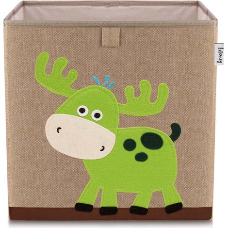 Boîte de rangement en tissu pour enfant "cerf", compatible Ikea Kallax Lifeney (1/5)
