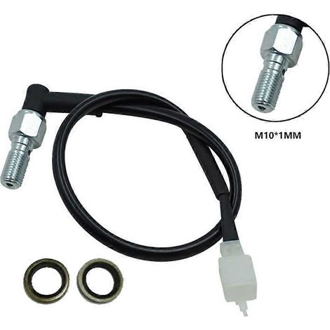 Compatible avec les interrupteurs de frein hydrauliques pour motos, cyclomoteurs, motos de cross et quads (M10x1,25 1 mm) (1/5)