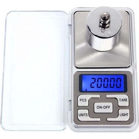 Digitale Taschenwaage Genauigkeit 200 g 0 01 g mit Tara-Funktion und LCD-Anzeige Geeignet als Präzisionswaage für die Küche zum Wiegen von Gold 0,01 g (1/5)
