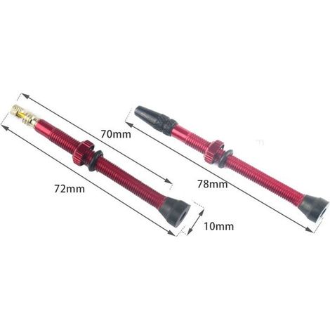 1 paio di valvole tubeless, componenti per biciclette, valvole tubeless per biciclette, inserto valvola tubeless, valvole Presta per biciclette, per bici da strada e mountain bike (1/5)