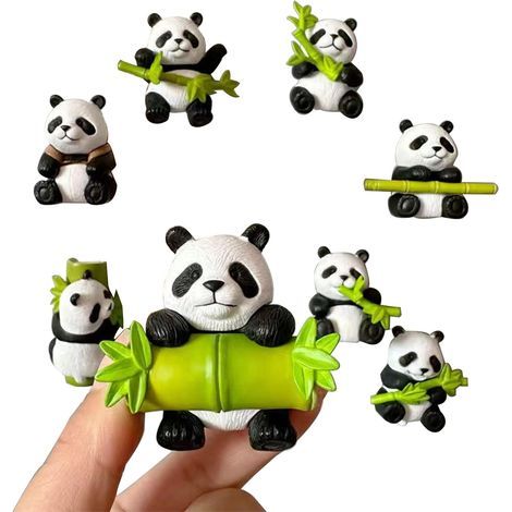 Set mit 8 Panda-Kühlschrankmagneten – Holen Sie sich die niedliche und lustige Seite der Kühlschrankmagnete nach Hause – MMCD-ZGL-05160 (1/5)