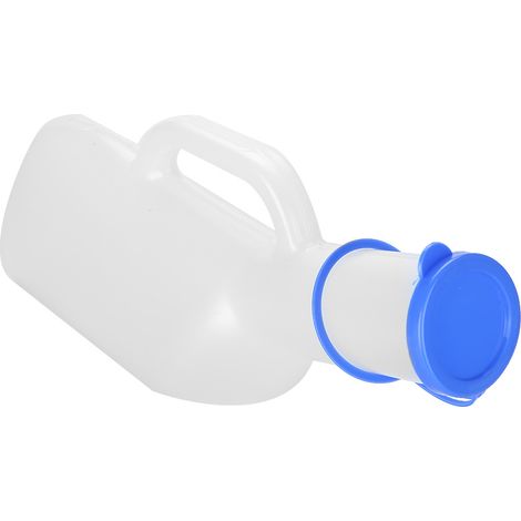 Bouteille de collecte d'urine portable de 1000 ml pour l'extérieur avec bouchon, pour enfants et adultes. (1/5)