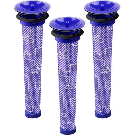 Lot de 3 filtres HEPA compatibles Dyson V6 V7 V8 DC58 DC59 DC61 DC62 DC74 – Filtration efficace contre allergènes et poussières – Einemgeld (1/9)