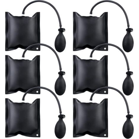 QORVA-6 Pcs noir 150x163 cm Coussin De Levage, Coussin Levage, Coussin Gonflable Bricolage, Coussin De Montage Coussin D'air, Coussin D'air Gonflable, Coussin D'air Levage Coussin