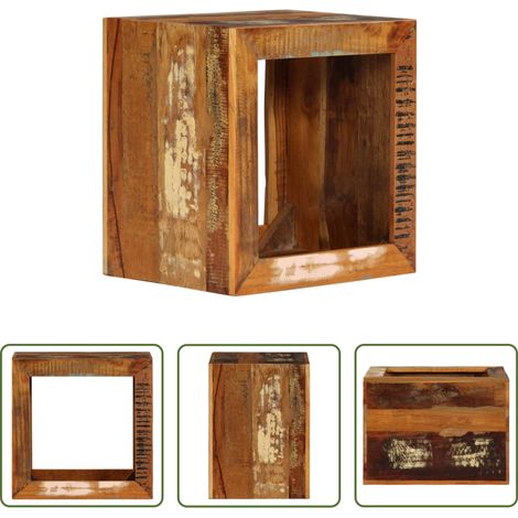 Massivholz Hocker - Hocker 40x30x40 cm Altholz Massiv (1/5)