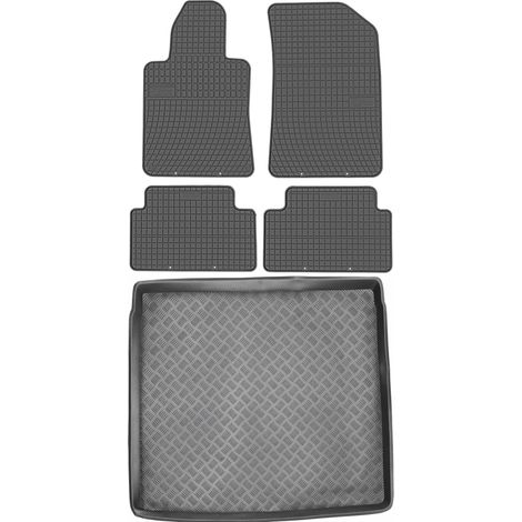 Juego de alfombrillas de goma para Peugeot 508 I SW Kombi (2010-2017) + alfombrilla para el maletero. (1/5)
