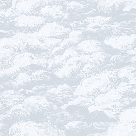 Papier peint idéal chambre bébé gris & blanc Tapisserie tendance grise motif nuage Papier peint scandinave motif ciel & nuage (1/4)