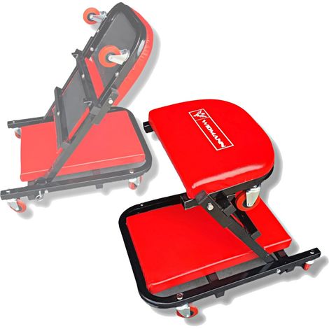 Chariot de Visite Widmann Mécanicien Pliable Planche de Travail, Voitures, Roues Pivotantes 360°, Appui-tête Ergonomique (1/4)