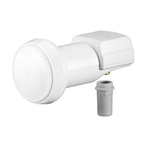 Alpexe® Tête LNB, facteur de bruit 0,1dB, 1 connecteurs plaqués or, étanche contre les intempéries, compatible HDTV